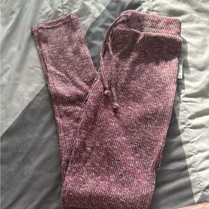 Maroon Gymshark Slounge leggings